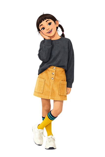 Schattig Meisje, Kinderillustratie