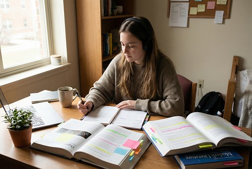 Student Studiert, Prüfungsvorbereitung