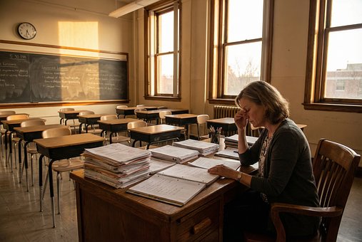 Müder Lehrer, Lehrer-Burnout