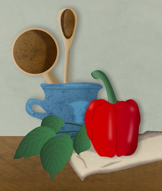 Free paprika healthy vegetable illustration