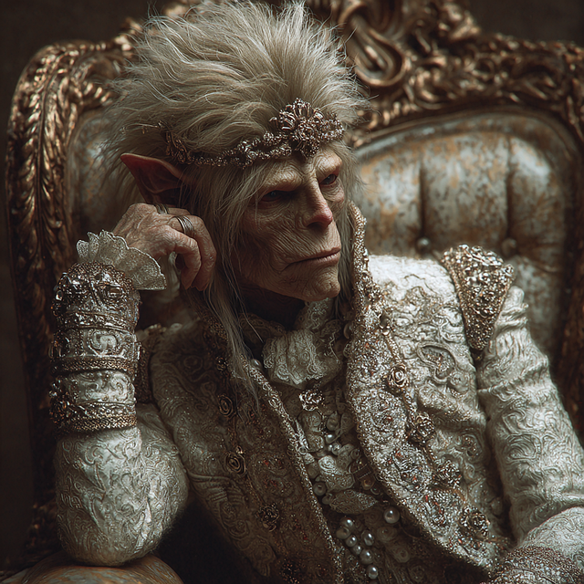 Free goblin king ornate illustration