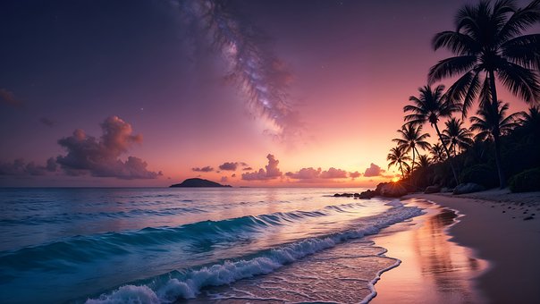 Behang, Strand, Natuur, Zee, Landschap