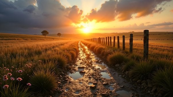 Behang, Velden, Veld, Natuur, Landschap