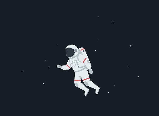 Free astronaut space galaxy vector
