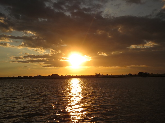 Free Sunset River photo and picture