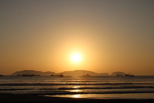 Free Sunset Sea photo and picture