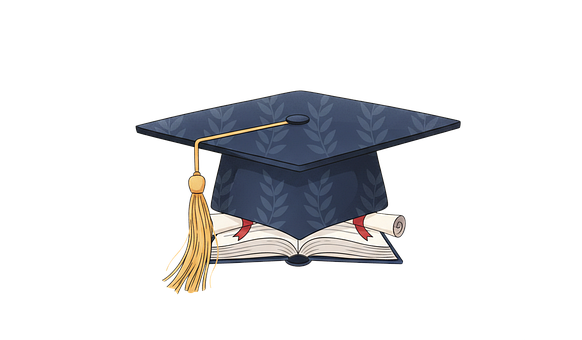 Gorra De Soltero, Diploma, Escuela