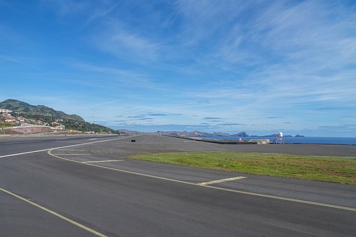Perspektive, Landebahn, Funchal, Madeira