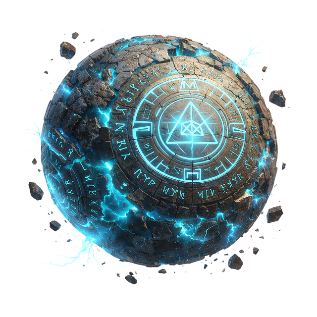 Free magic artifact runic sphere ancient relic illustration