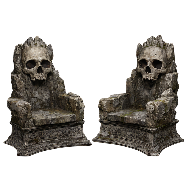 Free skull throne dark fantasy furniture gothic chair illustration
