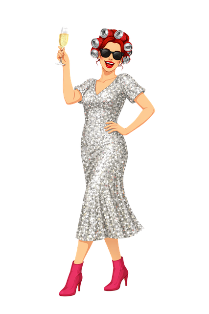 Free glamorous woman fashion vector