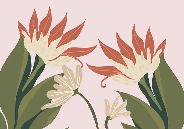 Blumen, Retro, Boho, Bohemien
