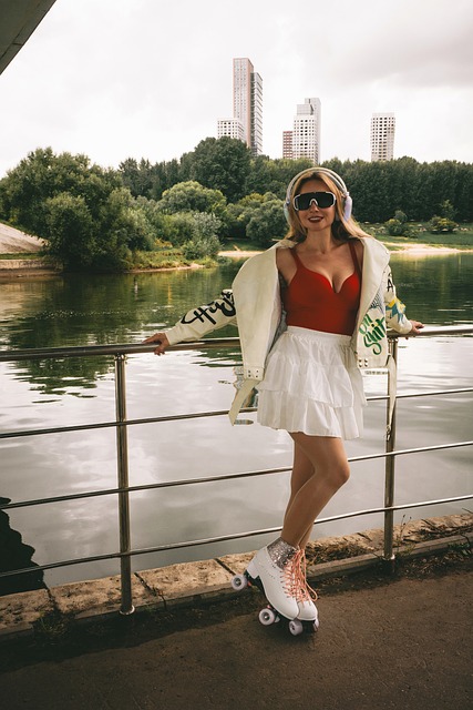 Free Woman Roller Skates photo and picture