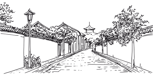 Free street nature way vector