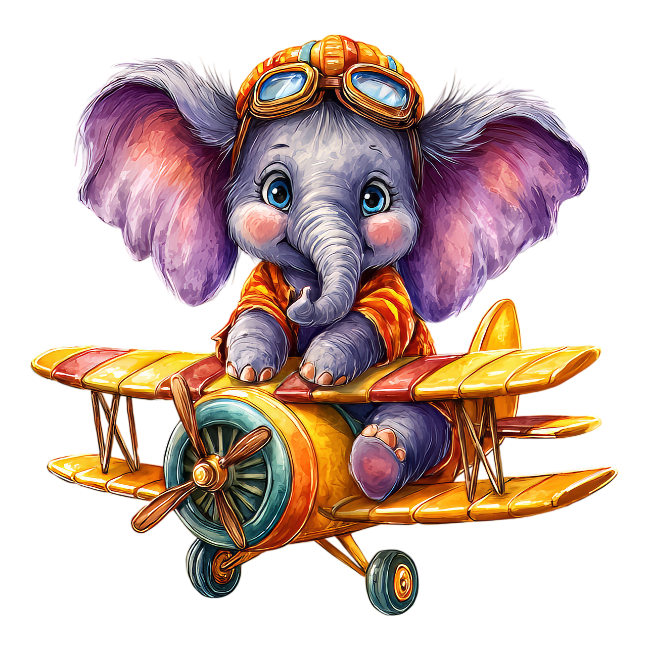 Download free HD stock image of Ai Generated Elephant Free ai generated elephant adventure illustration