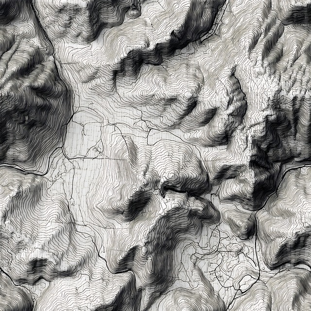 Free mountain map terrain illustration