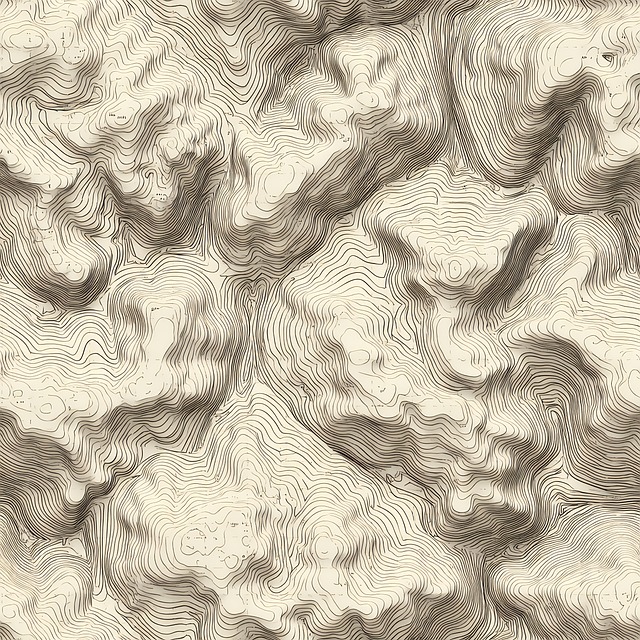 Free topography map contour illustration