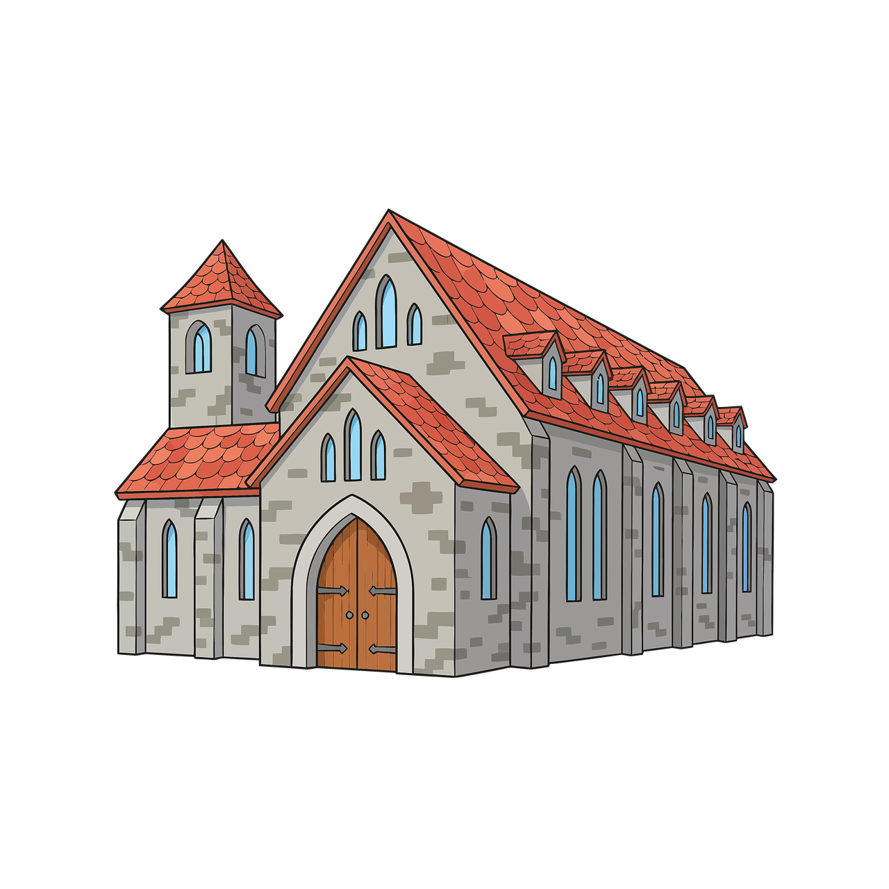 Download Church, Drawing, Architecture. Royalty-Free Stock Illustration ...