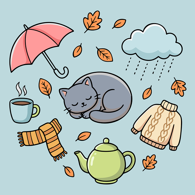 Free autumn fall nature illustration