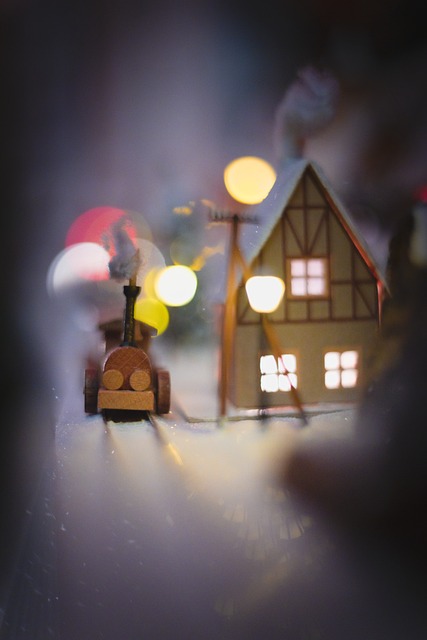Macro, Speelgoed, Sneeuw, Winters, Trein