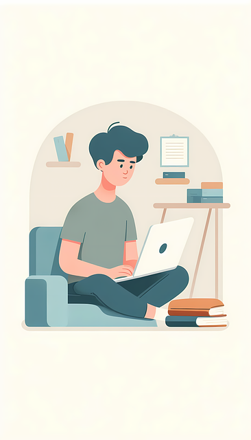 Free online studying illustration flat education illustration student studying illustration illustration