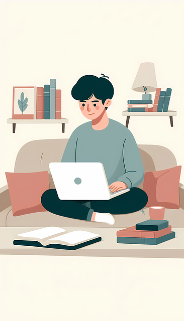 Free online studying illustration flat education illustration student studying illustration illustration