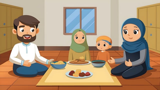 Free ramadan islamic eid illustration