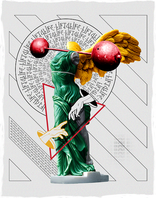 Free Fitness Art Weightlifting illustration and picture