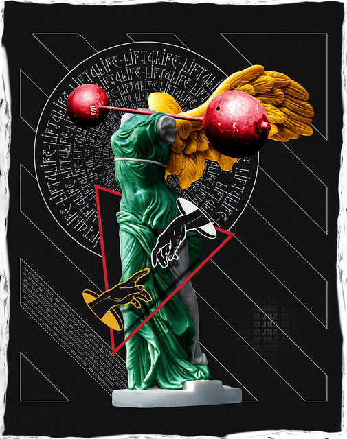 Free Fitness Art Weightlifting illustration and picture