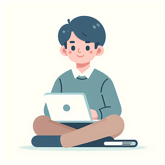 Illustration Af Online Studier