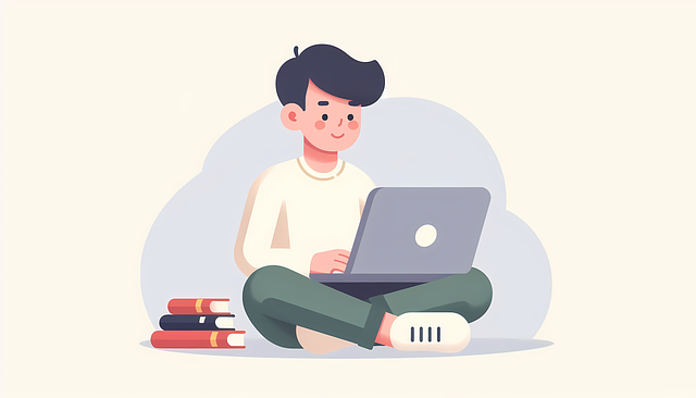 Free online studying illustration flat education illustration student studying illustration illustration
