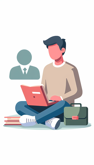Free online studying illustration flat education illustration student studying illustration illustration