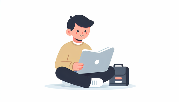 Illustration Af Online Studier