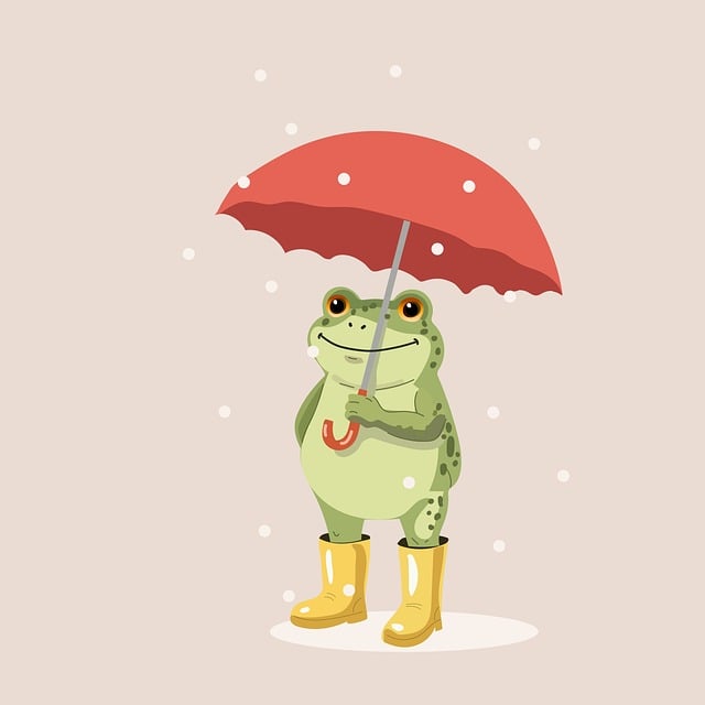 Free frog drawing boots illustration