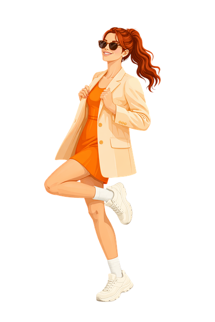 Stilfuld Kvinde, Mode Illustration