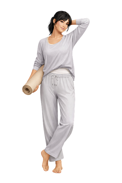 Free yoga woman wellness lifestyle relaxed female vector