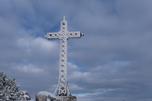 Gipfelkreuz, Natur, Berge, Himmel, Alpen