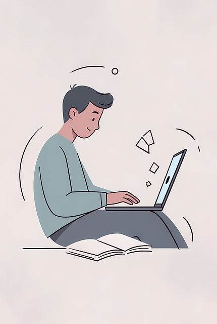 Free online learning studying online student studying illustration