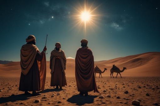 Free Three Wise Men Desert photo and picture
