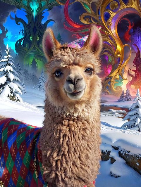 Free Llama Snow illustration and picture