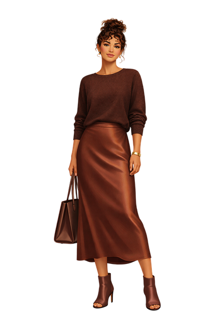Free fashion illustration elegant woman autumn outfit vector