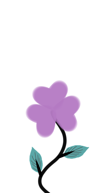 Blomst, Grafisk, Lilla, Natur, Plante