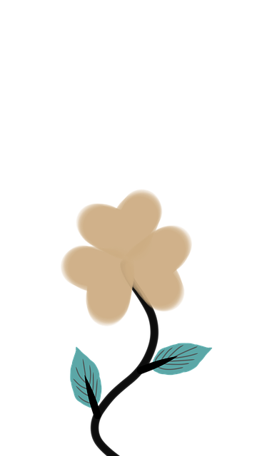 Minimalistisk, Håndtegnede, Blomst