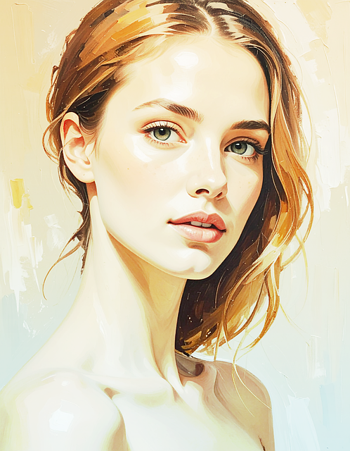 Free portrait woman pose illustration