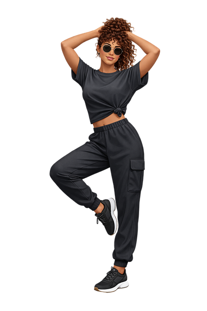 Free sporty woman curly hair afro curls vector