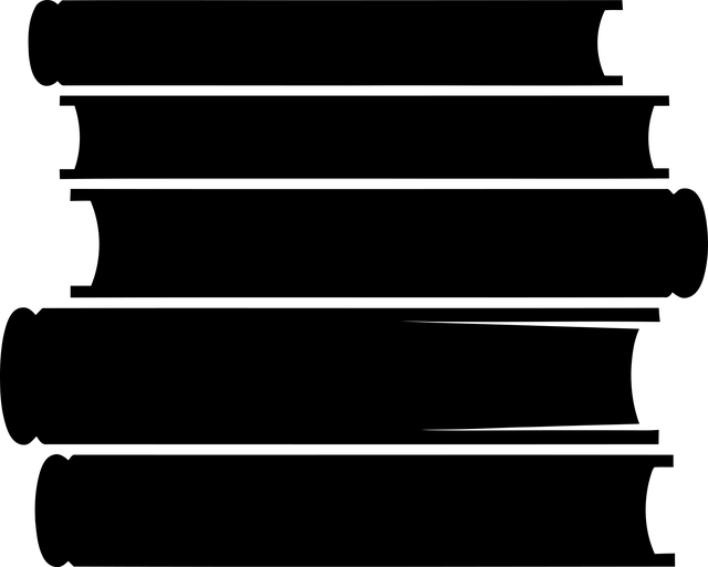 Bücher, Stapel, Silhouette, Schwarz
