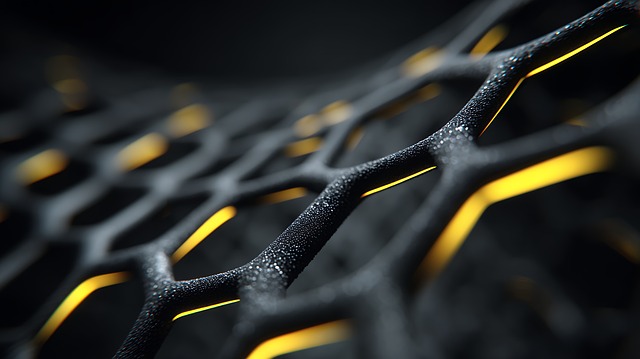 Free hexagonal structure black illustration