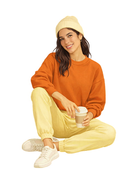 Free fashion casual style cozy outfit vector