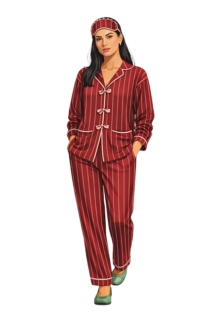 Free pajama illustration sleepwear fashion cozy nightwear vector