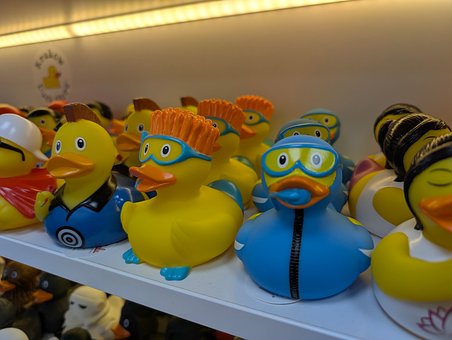 Gummiente, Spielzeug, Schwimmbad, Kind